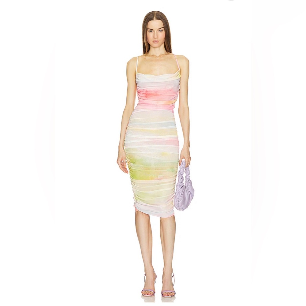 💕 Michael Costello x REVOLVE Midi Dress in Watercolor size Small